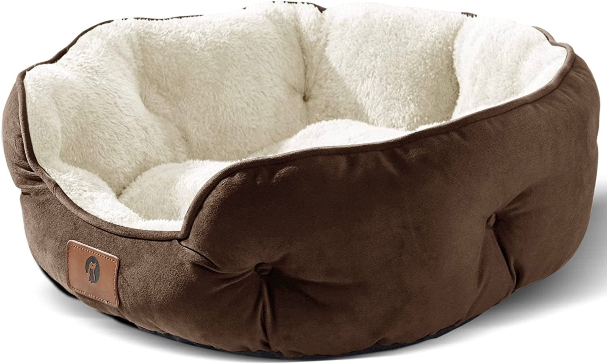 Close-up of Sherpa Fleece on Cozy Pet Bed