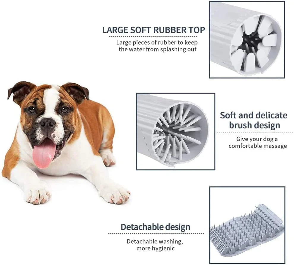 Twist-and-Clean Design of Dog Paw Cleaner