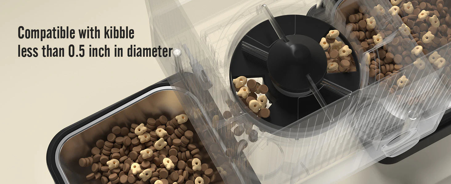 Dual-Pet Smart Feeder with Wi-Fi 5G for cats and dogs