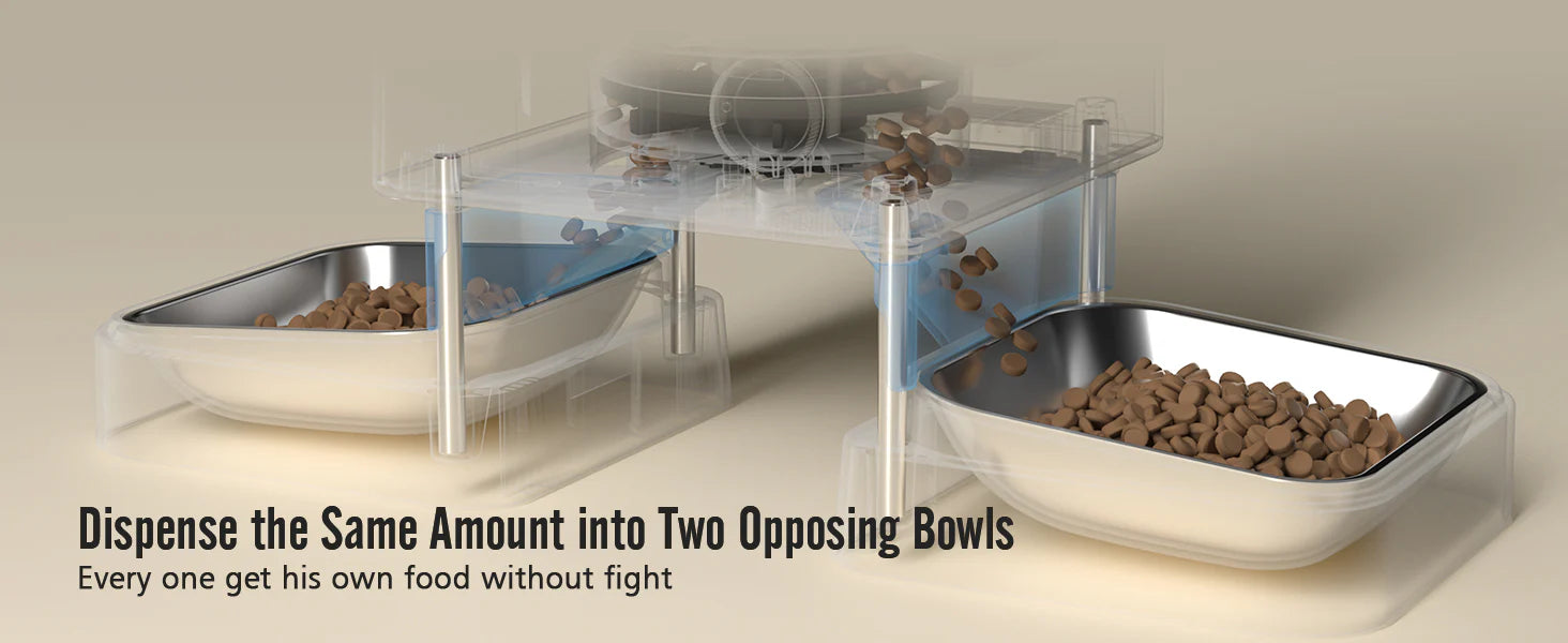 5L Capacity of Dual-Pet Smart Feeder