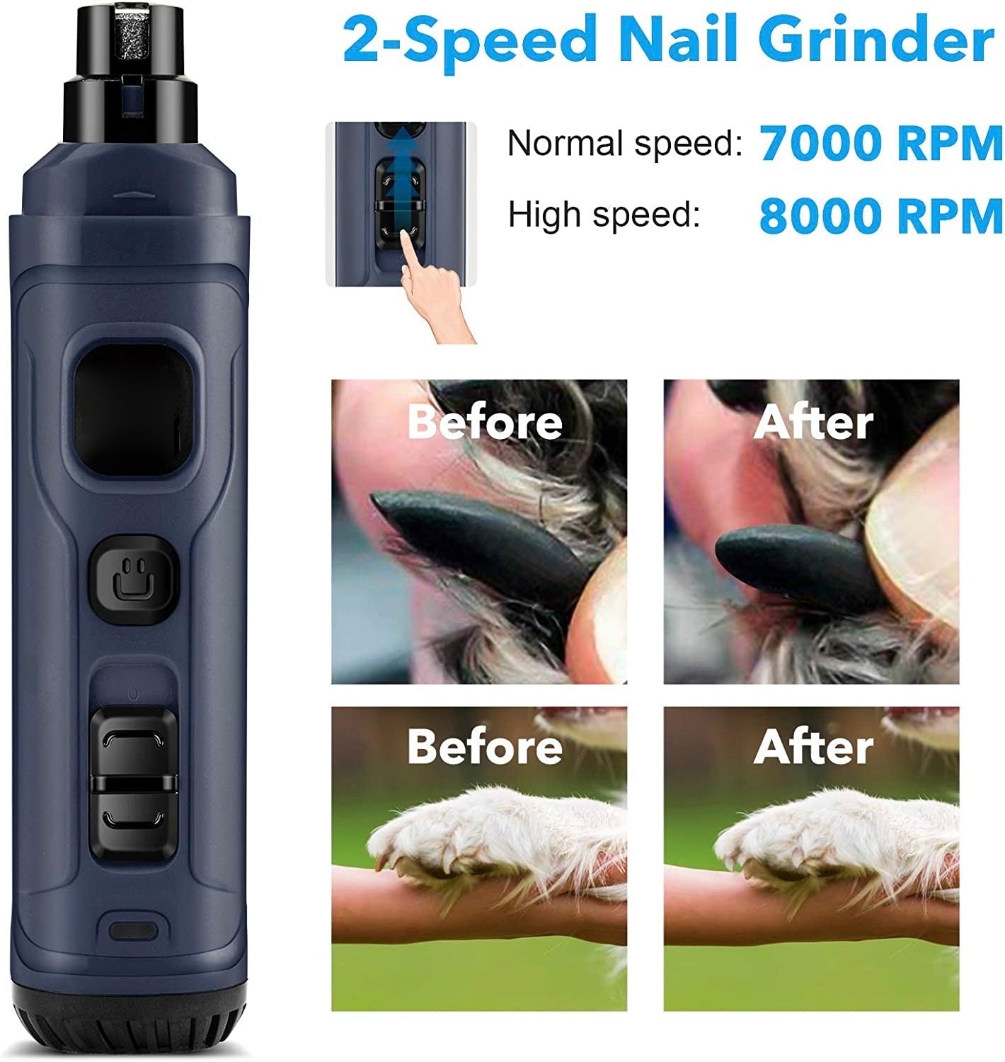Grinding Ports of Pet Nail Grinder