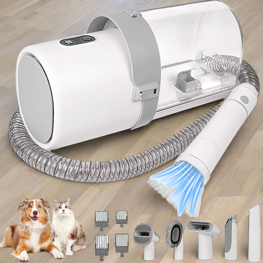 All-in-One Pet Grooming & Vacuum Kit with 5 tools