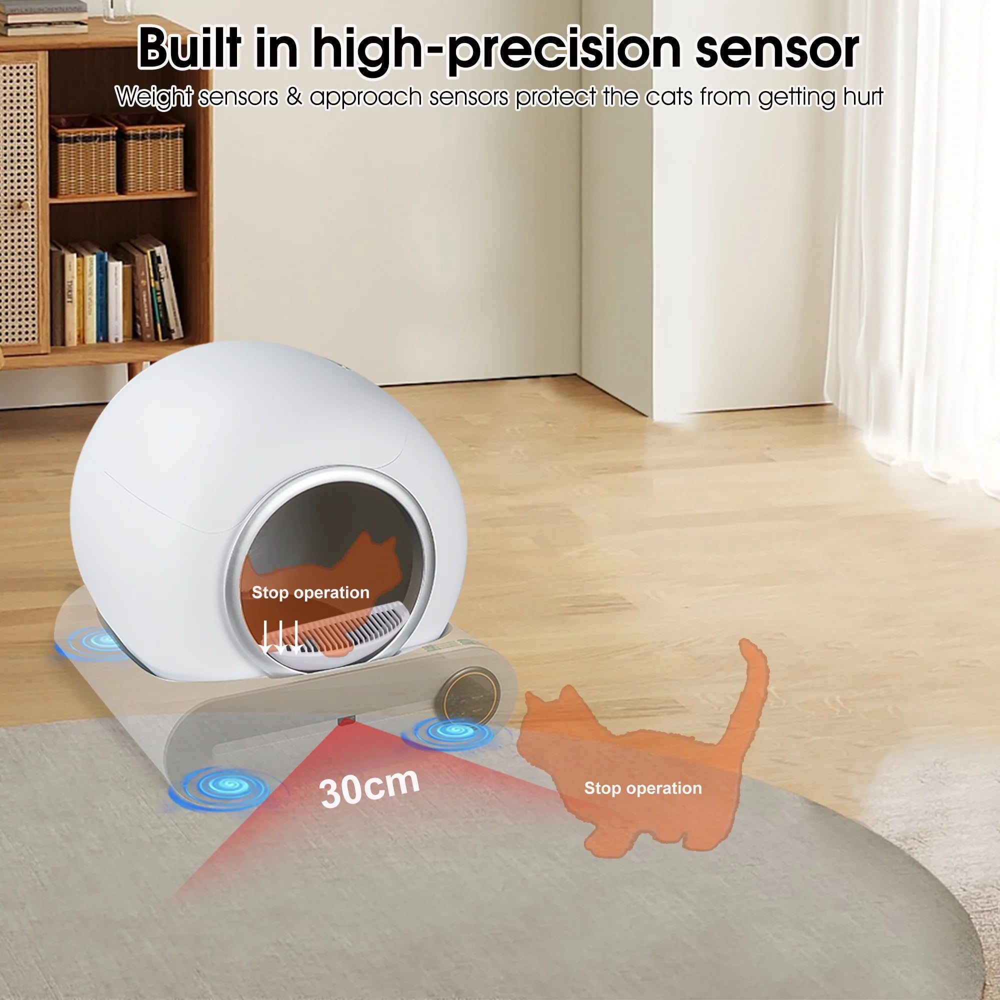 Smart Cat Litter Box with AI Technology