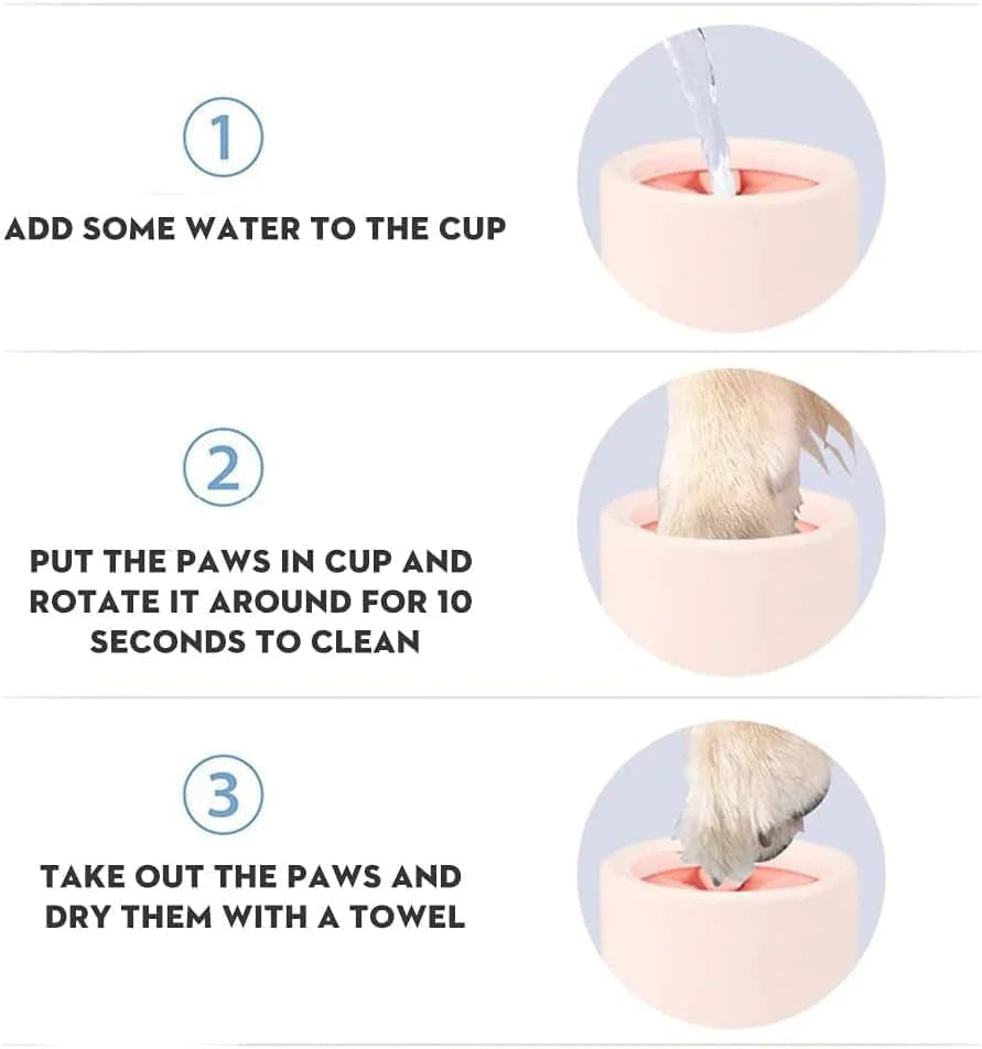 Dog Paw Cleaner for Small and Large Breeds