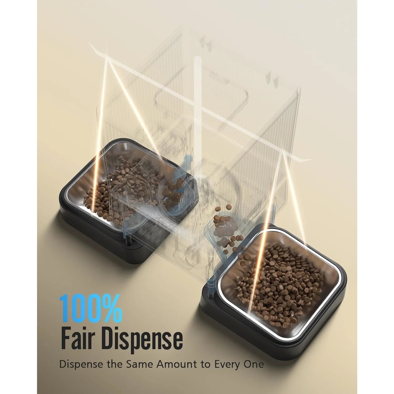 Dual-Pet Smart Feeder with Wi-Fi 5G for cats and dogs