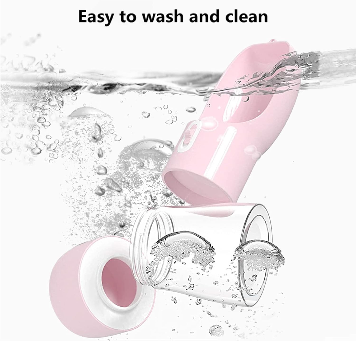 Portable Dog Water and Food Dispenser - easy-to-clean detachable parts.