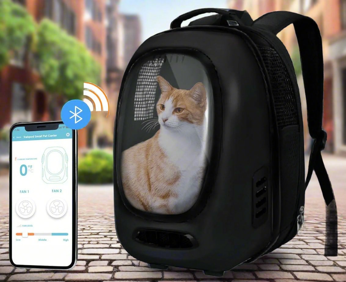 Cat , Dog in Smart Pet Carrier Backpack