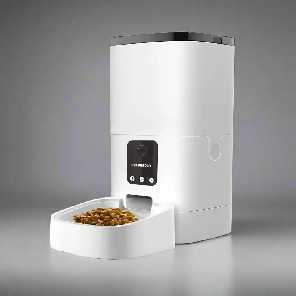 Smart Pet Feeder with 1080P night vision for cats and dogs