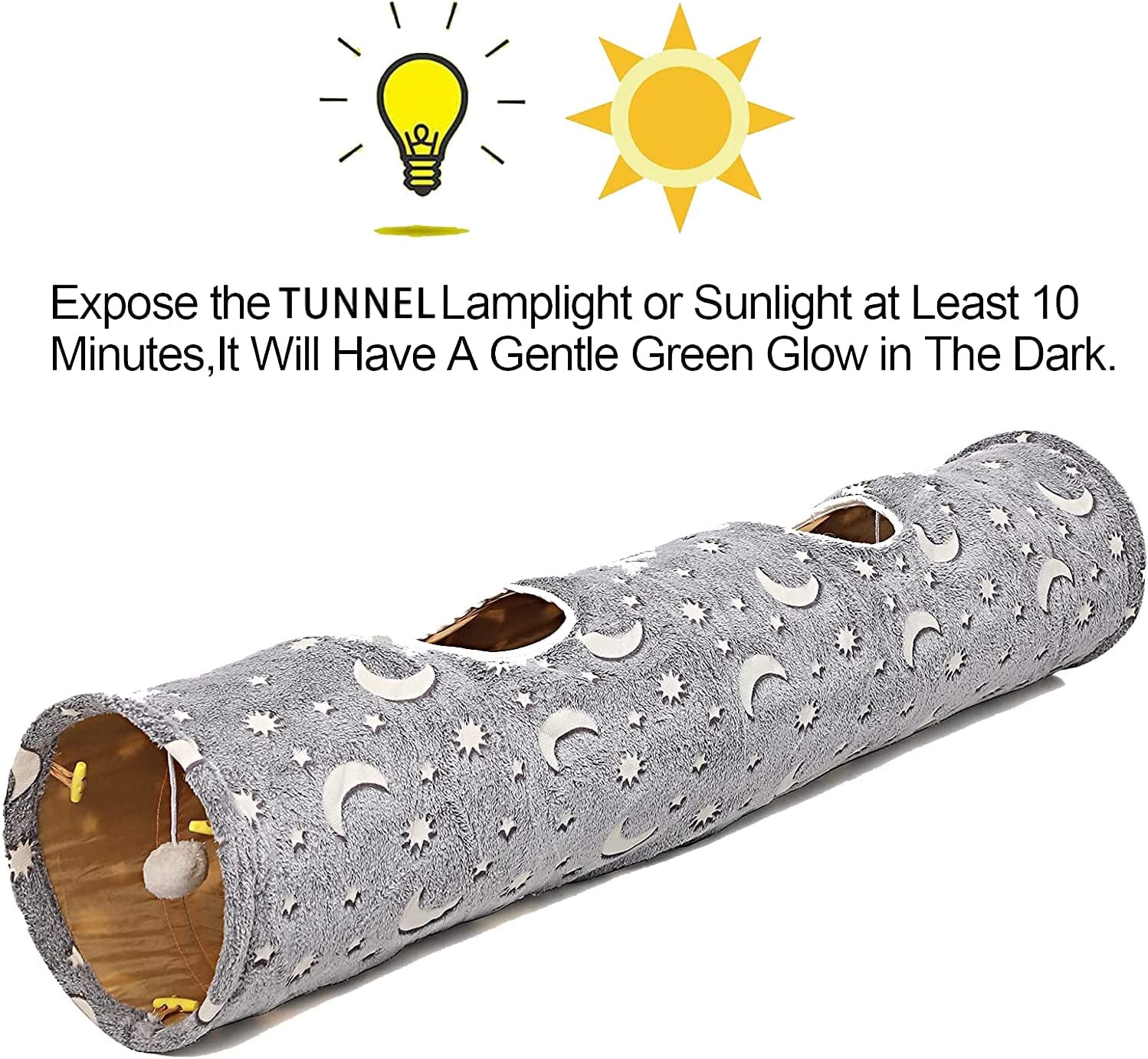 Glow Effect of Cat Tunnel at Night