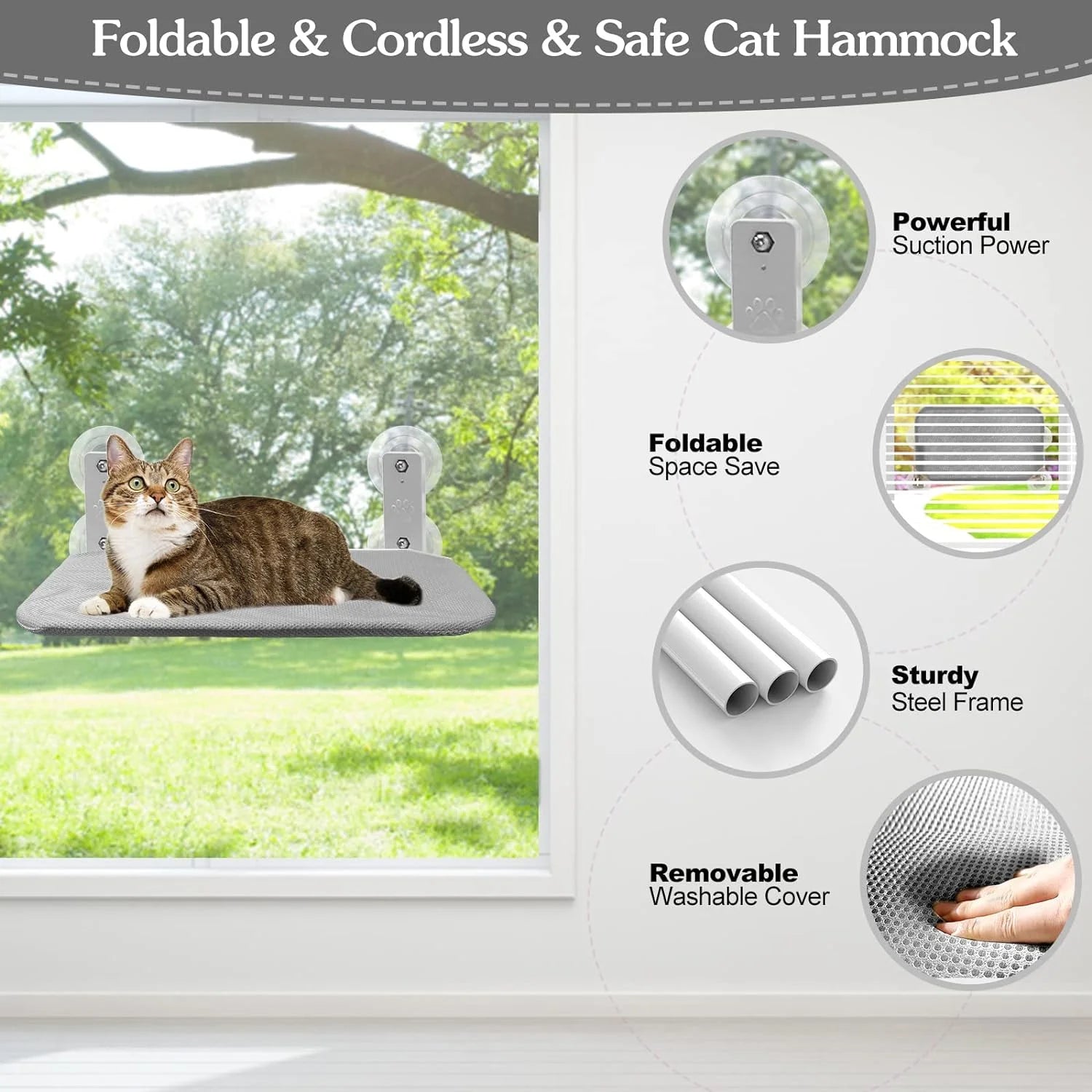 Grid-Textured Surface on Cat Perch