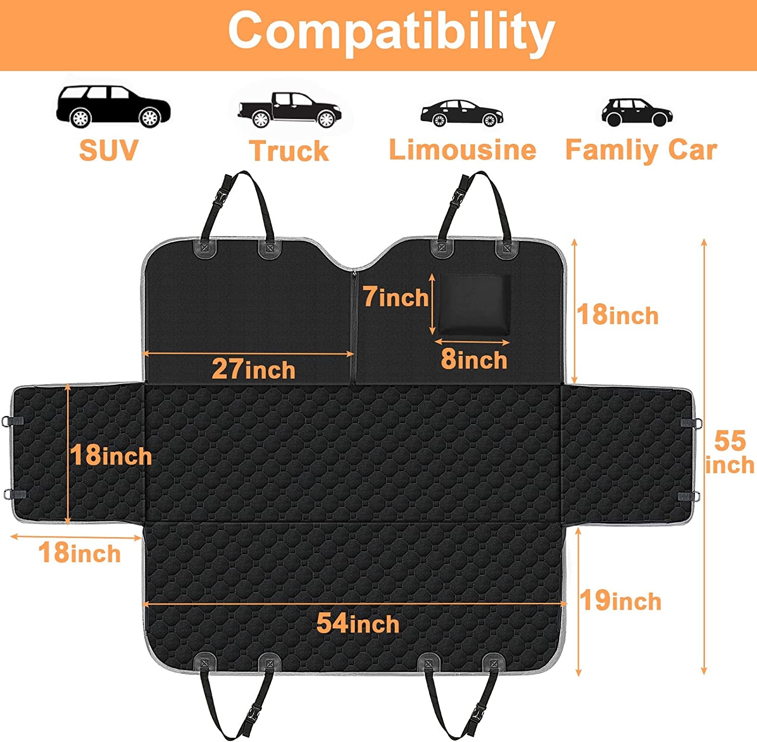 Waterproof Pet Car Seat Cover